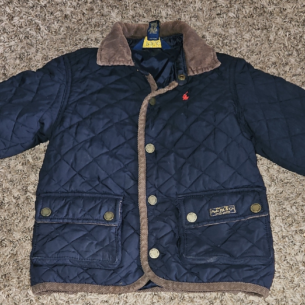 Polo by Ralph Lauren Navy and Brown Barn Jacket